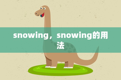 snowing，snowing的用法