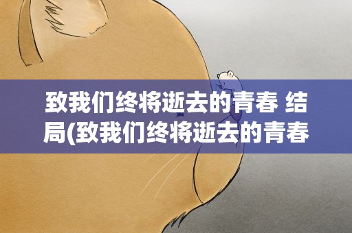 致我们终将逝去的青春 结局(致我们终将逝去的青春的结局是什么)