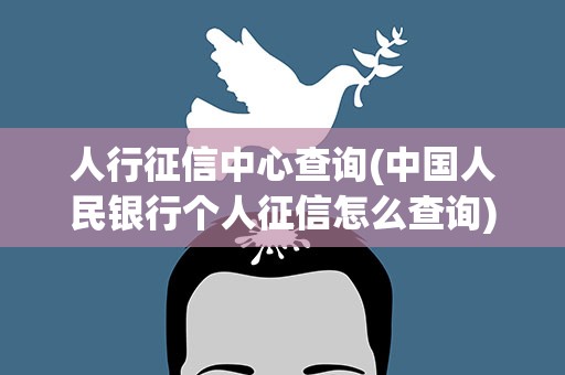 人行征信中心查询(中国人民银行个人征信怎么查询)