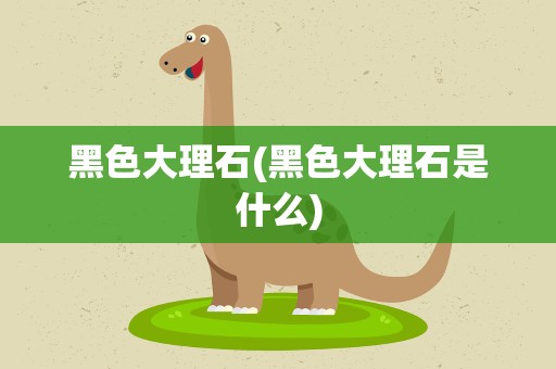 黑色大理石(黑色大理石是什么)