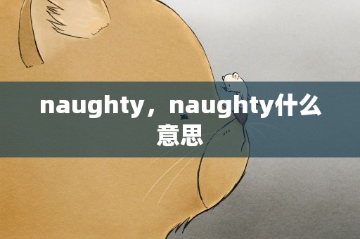 naughty，naughty什么意思
