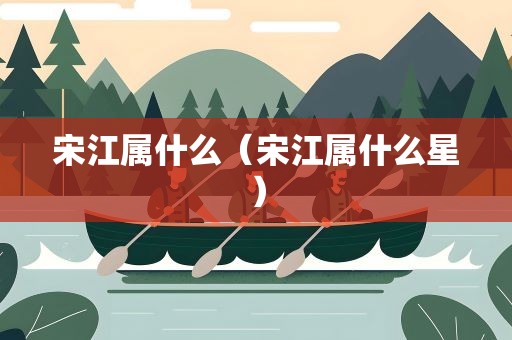 宋江属什么（宋江属什么星）