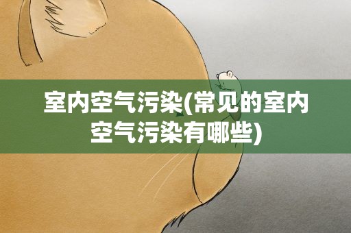 室内空气污染(常见的室内空气污染有哪些)