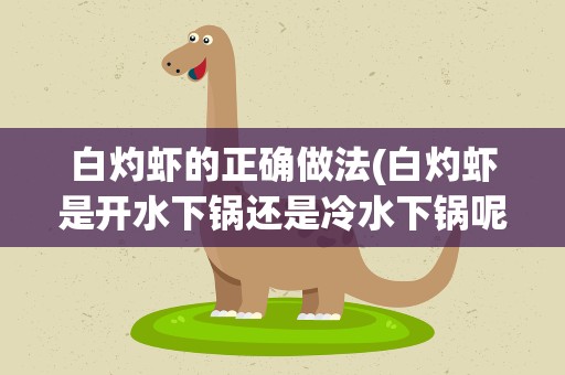 白灼虾的正确做法(白灼虾是开水下锅还是冷水下锅呢正确做法是什么)