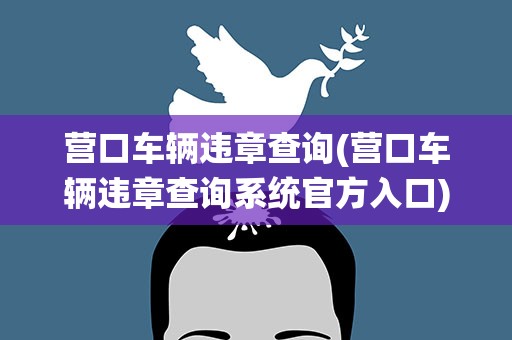 营口车辆违章查询(营口车辆违章查询系统官方入口)