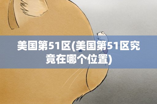 美国第51区(美国第51区究竟在哪个位置)