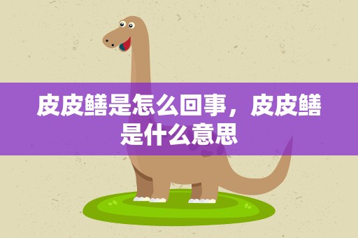 皮皮鳝是怎么回事，皮皮鳝是什么意思