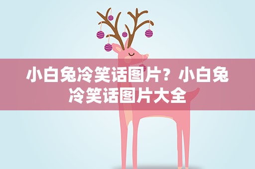 小白兔冷笑话图片？小白兔冷笑话图片大全