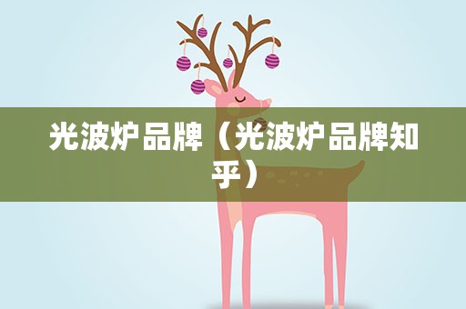 光波炉品牌（光波炉品牌知乎）