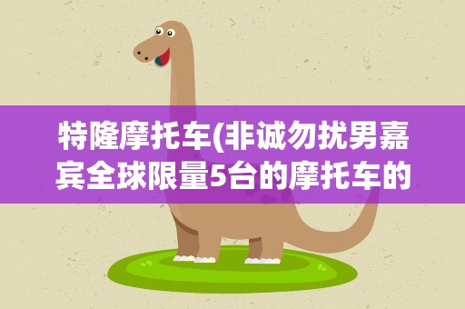 特隆摩托车(非诚勿扰男嘉宾全球限量5台的摩托车的价格)