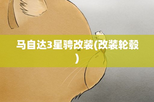 马自达3星骋改装(改装轮毂)