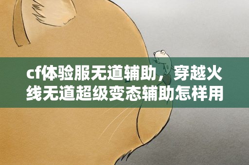 cf体验服无道辅助，穿越火线无道超级变态辅助怎样用