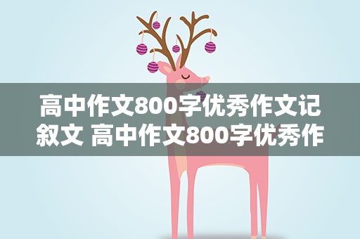 高中作文800字优秀作文记叙文 高中作文800字优秀作文记叙文范文