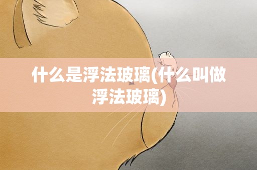 什么是浮法玻璃(什么叫做浮法玻璃)