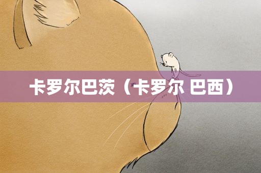 卡罗尔巴茨（卡罗尔 巴西）