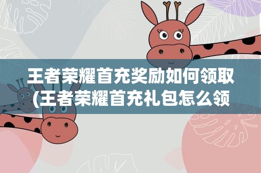王者荣耀首充奖励如何领取(王者荣耀首充礼包怎么领)