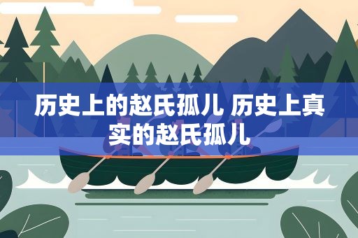 历史上的赵氏孤儿 历史上真实的赵氏孤儿