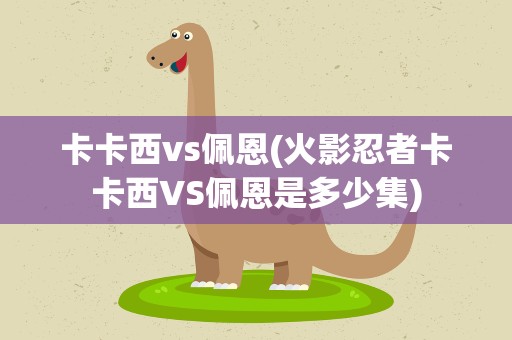 卡卡西vs佩恩(火影忍者卡卡西VS佩恩是多少集)