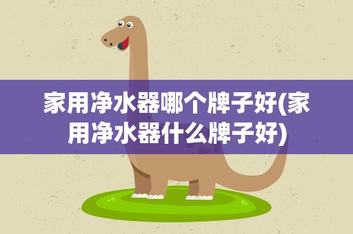 家用净水器哪个牌子好(家用净水器什么牌子好)