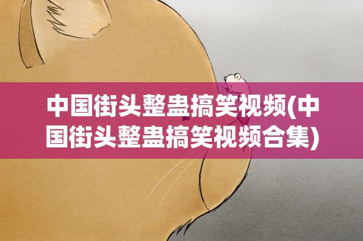 中国街头整蛊搞笑视频(中国街头整蛊搞笑视频合集)