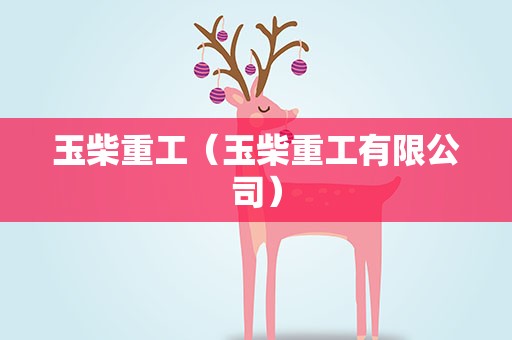 玉柴重工（玉柴重工有限公司）