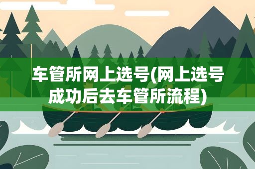 车管所网上选号(网上选号成功后去车管所流程)