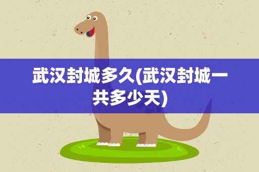武汉封城多久(武汉封城一共多少天)
