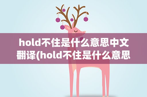 hold不住是什么意思中文翻译(hold不住是什么意思中文翻译成英文)