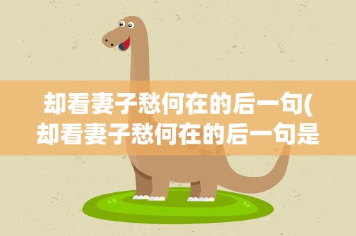 却看妻子愁何在的后一句(却看妻子愁何在的后一句是啥)