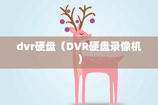 dvr硬盘（DVR硬盘录像机）