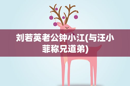 刘若英老公钟小江(与汪小菲称兄道弟)