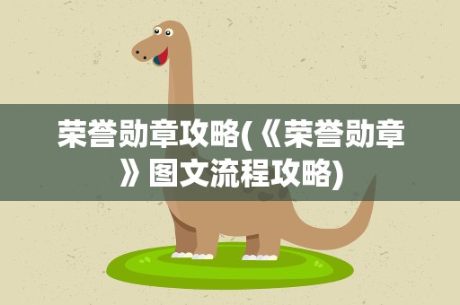 荣誉勋章攻略(《荣誉勋章》图文流程攻略)