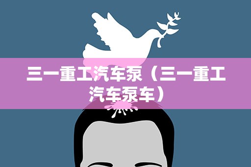 三一重工汽车泵（三一重工汽车泵车）