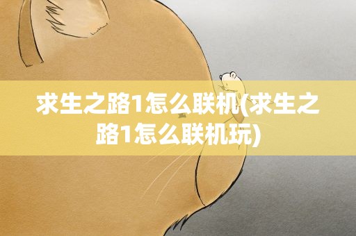 求生之路1怎么联机(求生之路1怎么联机玩)