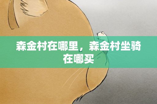 森金村在哪里，森金村坐骑在哪买