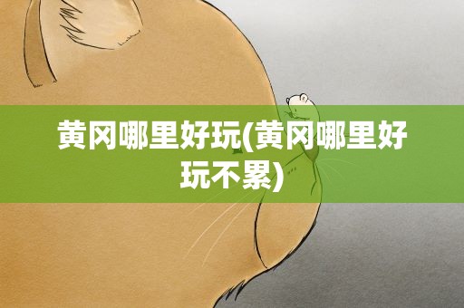 黄冈哪里好玩(黄冈哪里好玩不累)