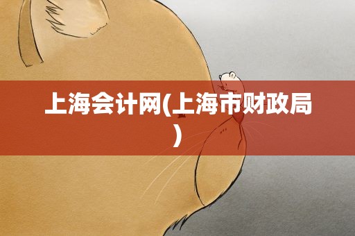 上海会计网(上海市财政局)