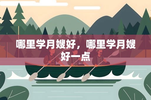 哪里学月嫂好，哪里学月嫂好一点