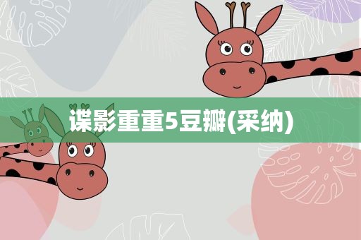 谍影重重5豆瓣(采纳)