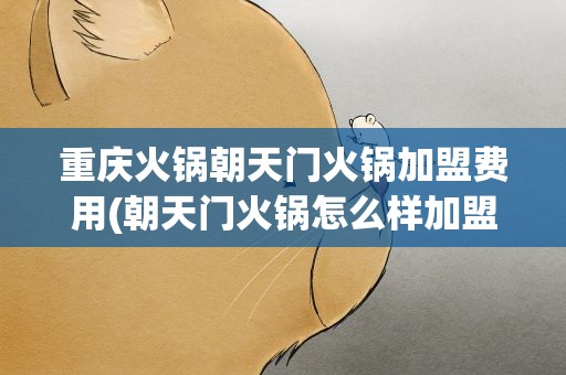 重庆火锅朝天门火锅加盟费用(朝天门火锅怎么样加盟一个火锅店需要投资多少钱)