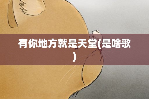 有你地方就是天堂(是啥歌)