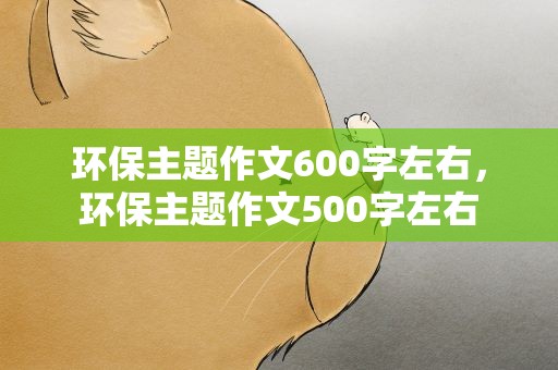 环保主题作文600字左右，环保主题作文500字左右