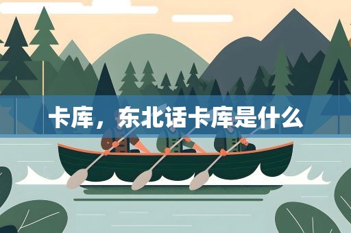 卡库，东北话卡库是什么