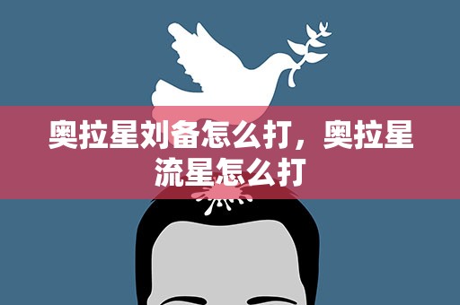 奥拉星刘备怎么打，奥拉星流星怎么打