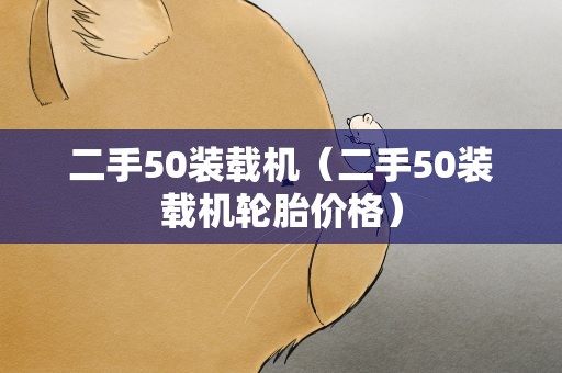 二手50装载机（二手50装载机轮胎价格）