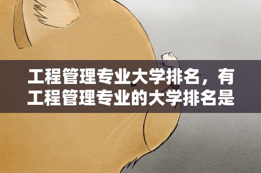 工程管理专业大学排名，有工程管理专业的大学排名是怎样的
