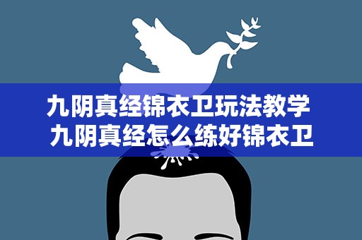 九阴真经锦衣卫玩法教学 九阴真经怎么练好锦衣卫