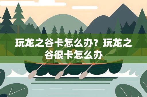 玩龙之谷卡怎么办？玩龙之谷很卡怎么办