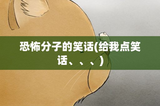 恐怖分子的笑话(给我点笑话、、、)