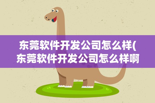 东莞软件开发公司怎么样(东莞软件开发公司怎么样啊)